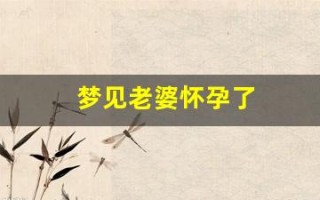 梦见老婆怀孕了(梦见老婆怀孕了是什么预兆)
