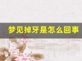 梦见掉牙是怎么回事(梦见掉牙是怎么回事事)