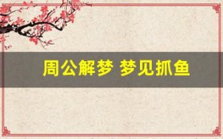 周公解梦 梦见抓鱼(周公解梦 梦见抓鱼抓到死鱼)