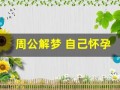 周公解梦 自己怀孕(周公解梦自己怀孕好不好)
