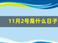 11月2号是什么日子(11月2号是什么日子老黄历)