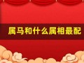 属马和什么属相最配(属马和什么属相最配婚姻最佳)
