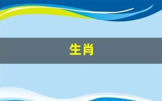 生肖(生肖守护神)