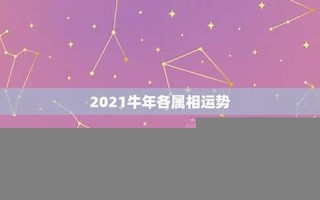 牛年运势2021年运势12生肖(牛年运势2021年运势12生肖牛人)