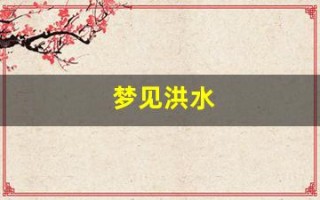 梦见洪水(梦见洪水来势汹汹)