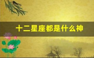 十二星座都是什么神(十二星座都是什么神兽)