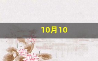 10月10(10月10日是什么节)