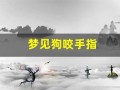 梦见狗咬手指(梦见狗咬手指头了什么预兆)