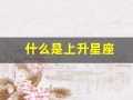 什么是上升星座(什么是上升星座天蝎座)