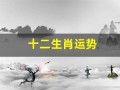 十二生肖运势(2025运程十二生肖运程运势)