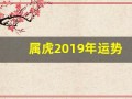 属虎2019年运势(生肖虎2019年运势大全)