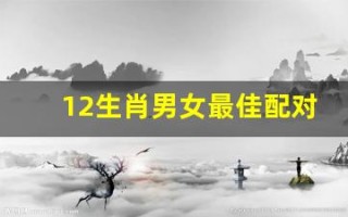 12生肖男女最佳配对表(12生肖男女最佳配对表素材)