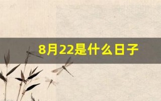 8月22是什么日子(八月22日是什么日子)