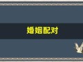 婚姻配对(婚姻配对属相表口诀)