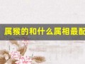 属猴的和什么属相最配(属猴和什么属相最配婚姻最佳)