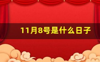 11月8号是什么日子(11月8号是什么日子美国)