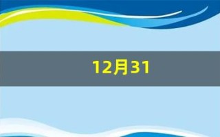 12月31(12月31日是什么星座)