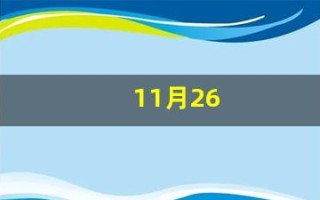 11月26(11月26日)