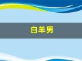 白羊男(白羊男和天秤女)