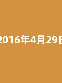 2016年4月29日(2016年4月24日至27日)