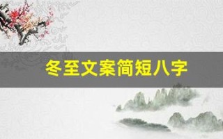 冬至文案简短八字(冬至文案短句)