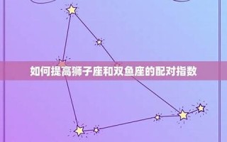 配对指数(狮子座和摩羯座的配对指数)