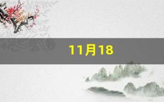 11月18(11月18日)
