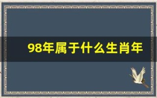 98年属于什么生肖年(1998年属于什么生肖年)