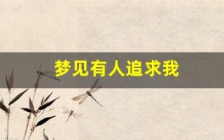 梦见有人追求我(梦见有人追求我什么预兆)