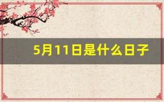 5月11日是什么日子(5月11日是什么日子需要鸣笛)