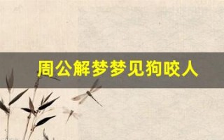 周公解梦梦见狗咬人(周公解梦梦见狗咬人的预兆)