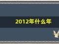 2012年什么年(2012年什么年五行属什么)