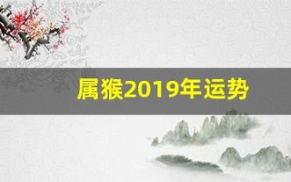 属猴2019年运势(属猴2019年运势及运程详解)