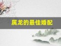 属龙的最佳婚配(属龙的最佳婚配属相)