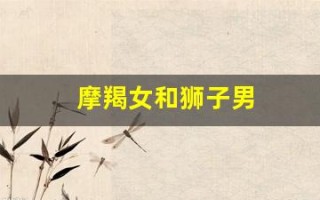 摩羯女和狮子男(摩羯女和狮子男配吗)