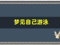 梦见自己游泳(梦见自己游泳抓鱼)