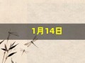 1月14日(1月14日用英语怎么说)