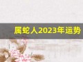 属蛇人2023年运势完整版(2025年属蛇的运势怎么样)