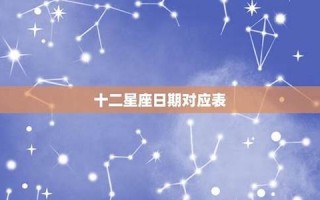 星座查询日期(星座查询日期表)