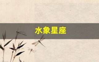 水象星座(水象星座是什么意思)