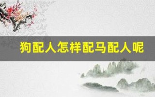 狗配人怎样配马配人呢图片(狗配人怎样配马配人呢图片大全视频)