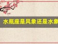 水瓶座是风象还是水象(白羊座是风象还是水象)