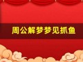 周公解梦梦见抓鱼(梦见自己亲手抓鱼)