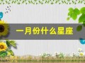 一月份什么星座(三月份什么星座)