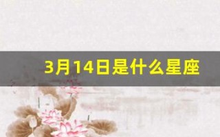 3月14日是什么星座(2000年农历3月14日是什么星座)