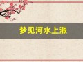 梦见河水上涨(梦见河水上涨过不去什么意思)