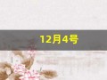 12月4号(2024年12月4号)