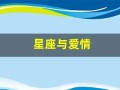星座与爱情(星座与爱情观)