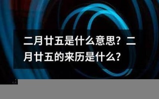 二月廿五(二月廿五是几月几日)