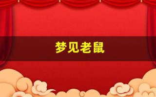 梦见老鼠(梦见老鼠爬到自己身上)